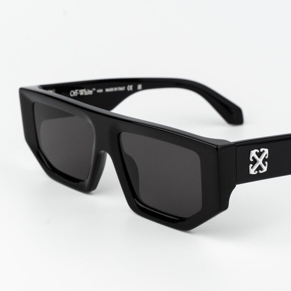 Off-White VANCOUVER Men Sunglasses Black Grey Square OERI13F VANCOUVER 1007 - Picture 6 of 14